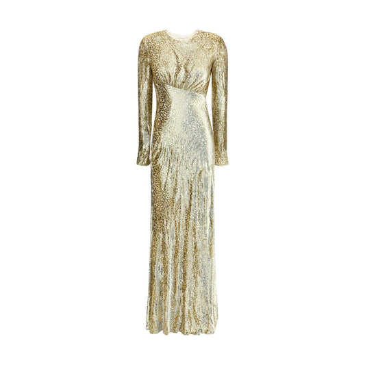Robe longue en fil d'or Self-Portrait