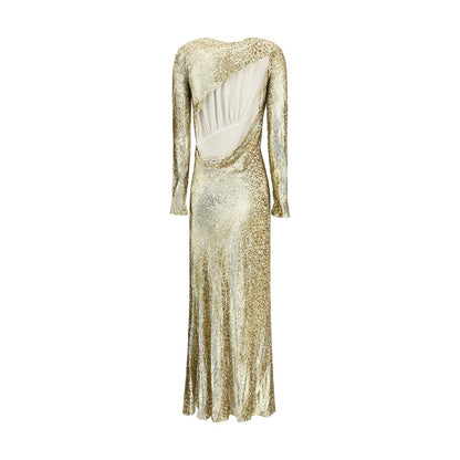 Robe longue en fil d'or Self-Portrait