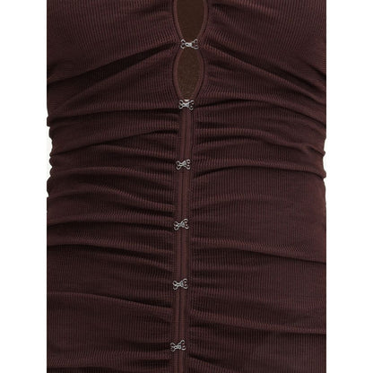 Self-Portrait Draped knit Dress