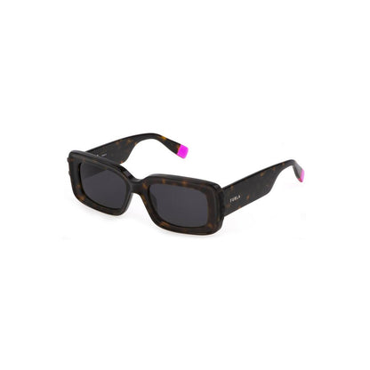 Lunettes de soleil Furla en plastique marron