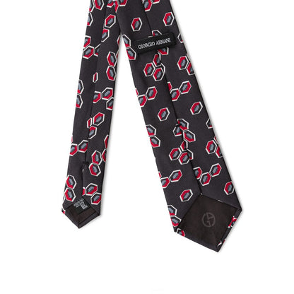 Giorgio Armani Graue Seidenkrawatten und Fliege