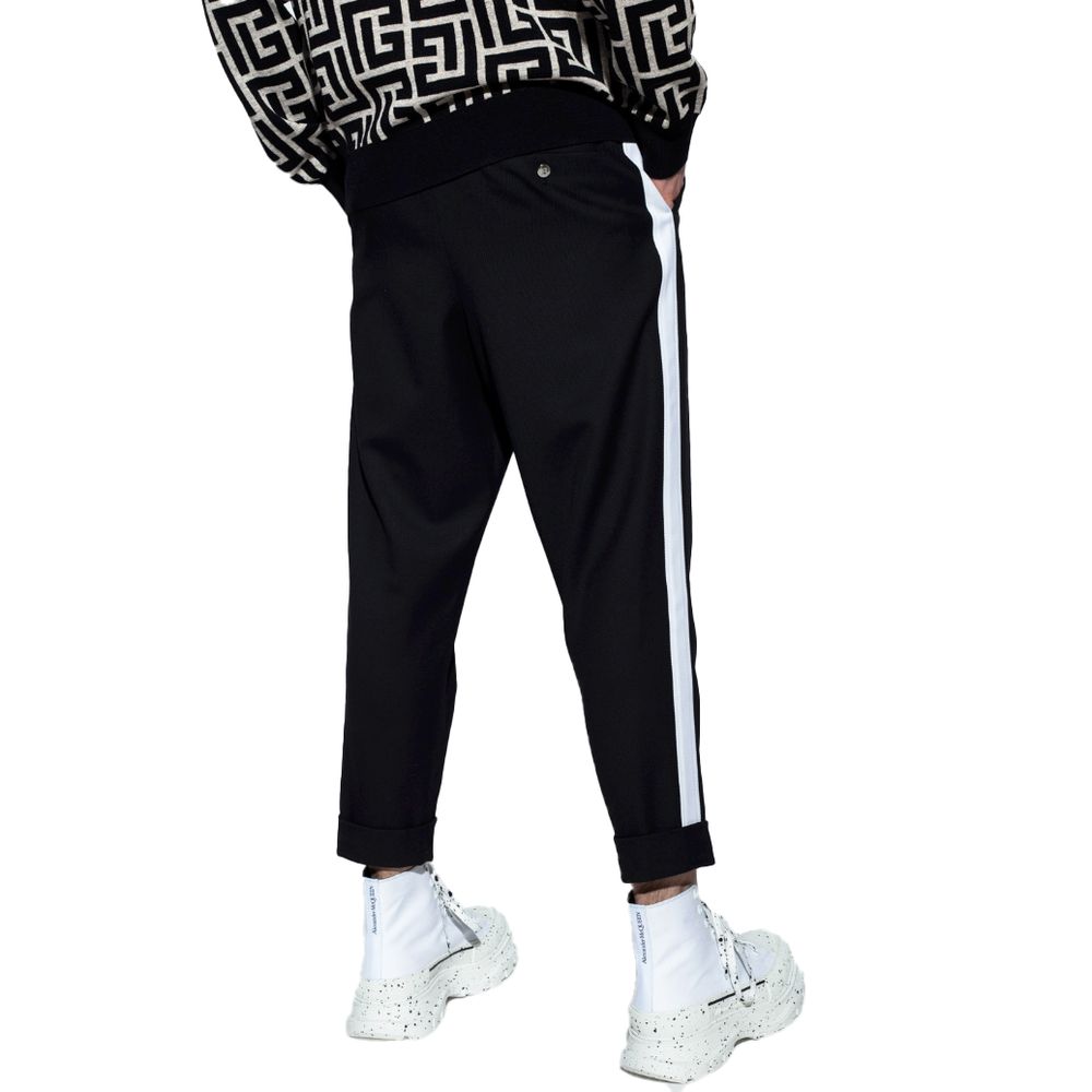 Jean et pantalon en coton noir Balmain