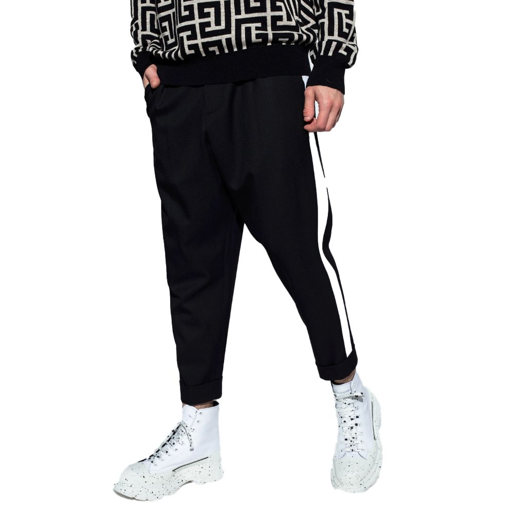 Jean et pantalon en coton noir Balmain