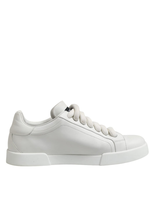 Baskets basses à lacets Dolce &amp; Gabbana pour homme avec logo blanc