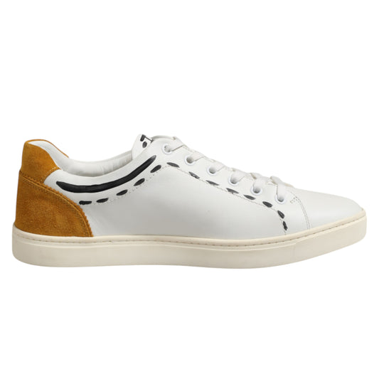 Baskets basses Dolce &amp; Gabbana en cuir blanc Milano