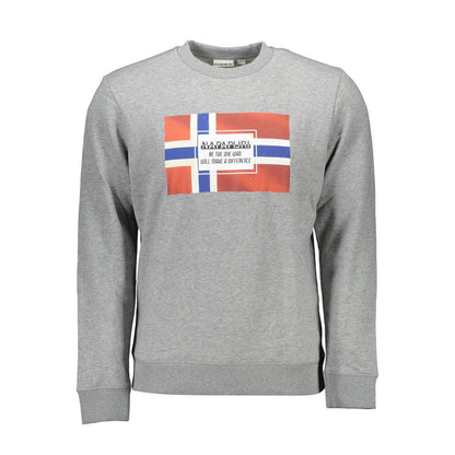 Pull en coton gris Napapijri