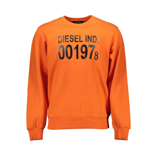 Diesel Orangefarbener Baumwollpullover
