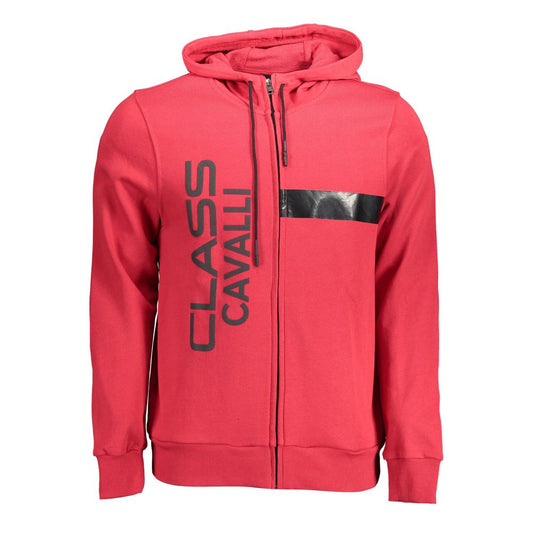 Roter Baumwollpullover der Cavalli Class