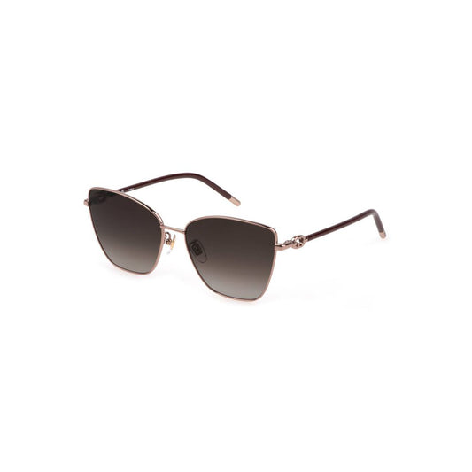 Lunettes de soleil Furla en métal gris