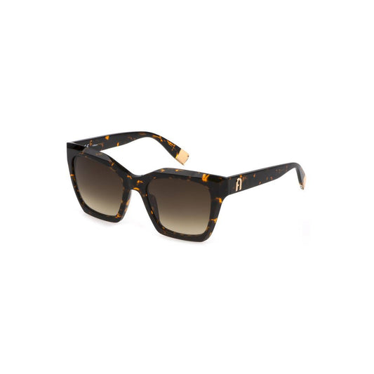 Lunettes de soleil Furla en acétate marron pour femme