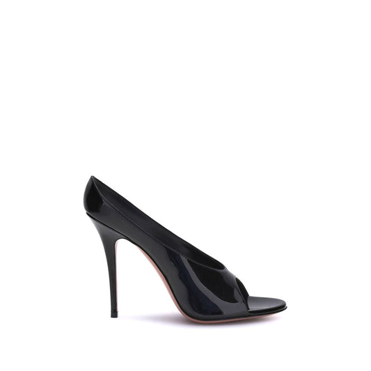 Amina Muaddi Anok Ledersandalen