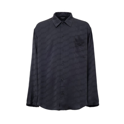 Balenciaga Graues Viskosehemd