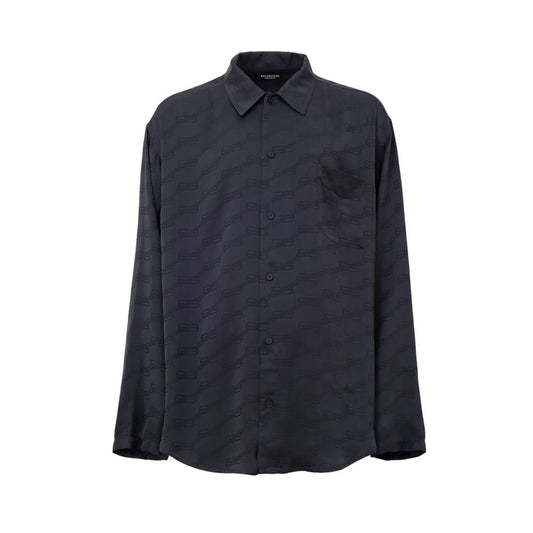 Balenciaga Graues Viskosehemd