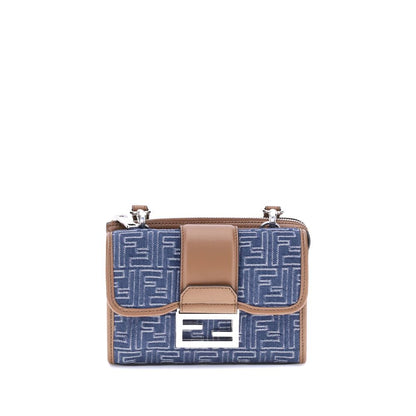 Fendi Baguette Denim-Umhängetasche