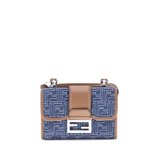 Fendi Baguette Denim-Umhängetasche