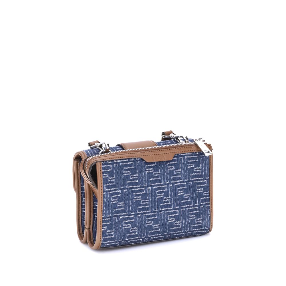 Fendi Baguette Denim-Umhängetasche