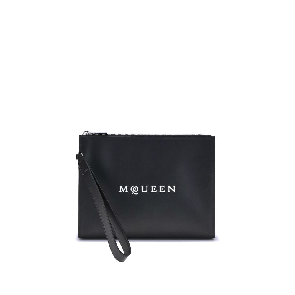 Pochette en cuir Alexander McQueen