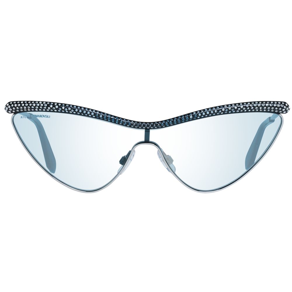 Lunettes de soleil Atelier Swarovski en métal gris