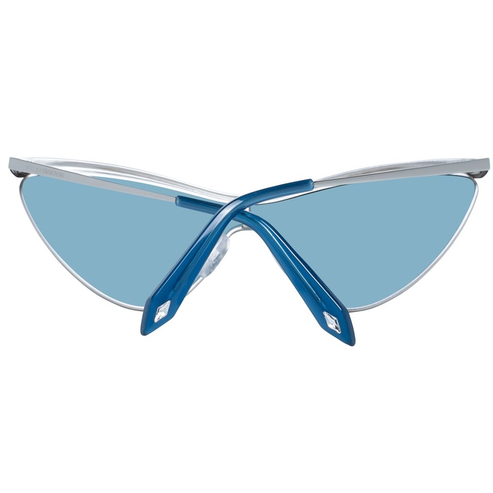 Lunettes de soleil Atelier Swarovski en métal gris