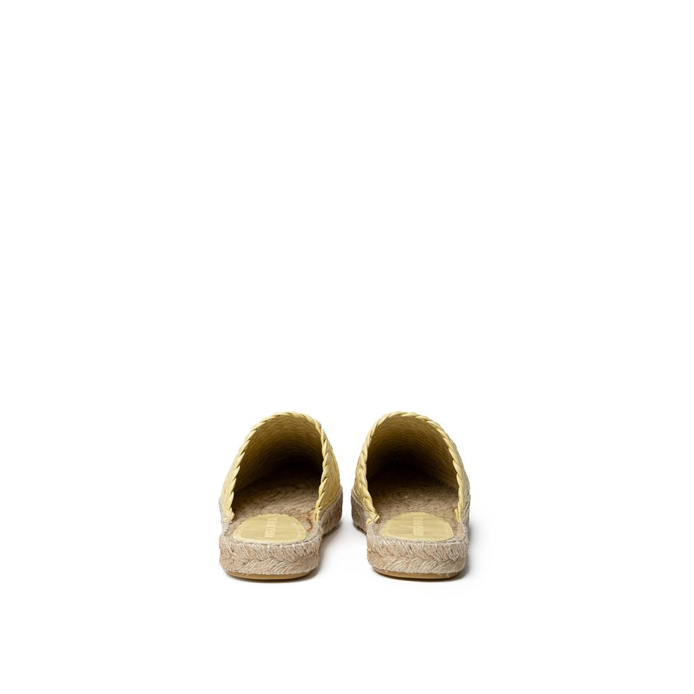 Espadrille en cuir jaune