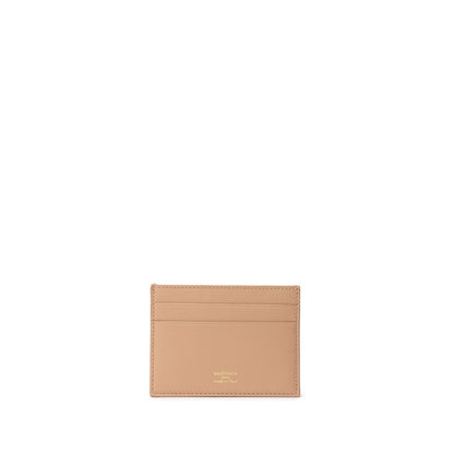Balenciaga Kartenetui aus beigefarbenem Leder