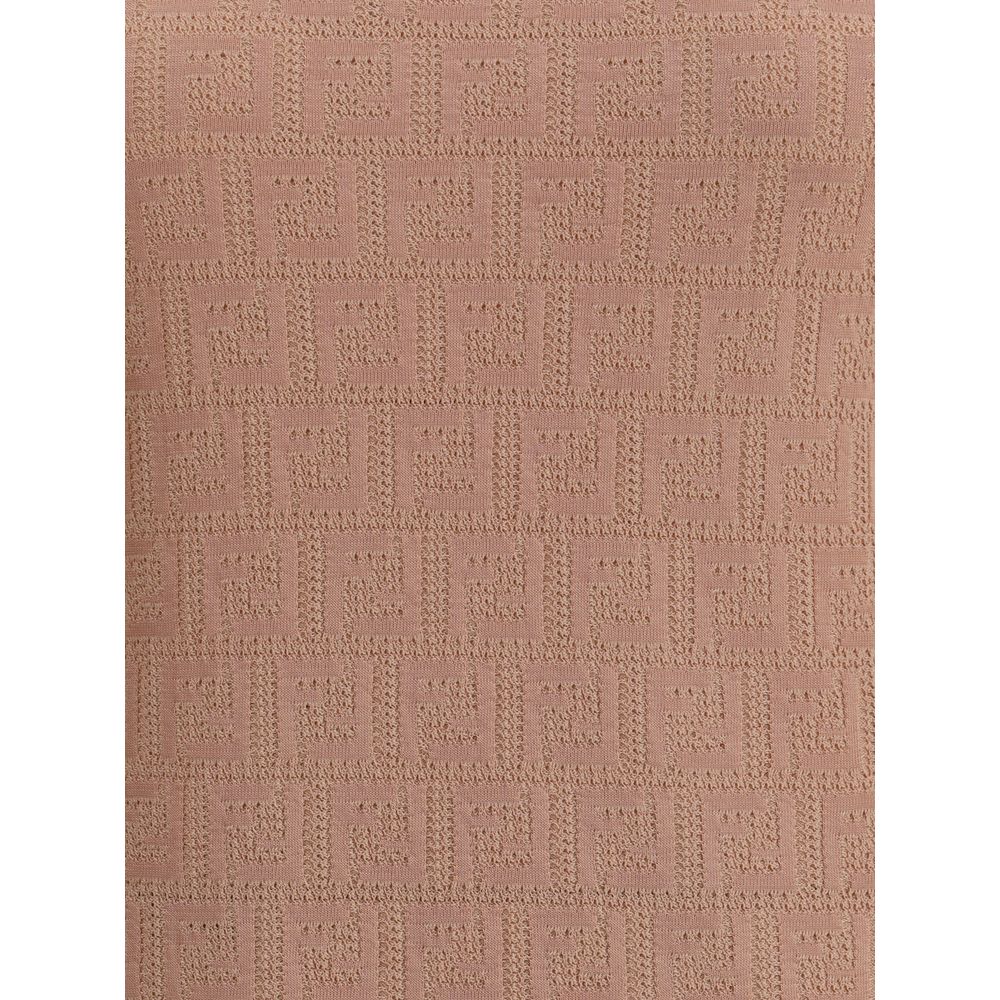 Robe midi à motif FF