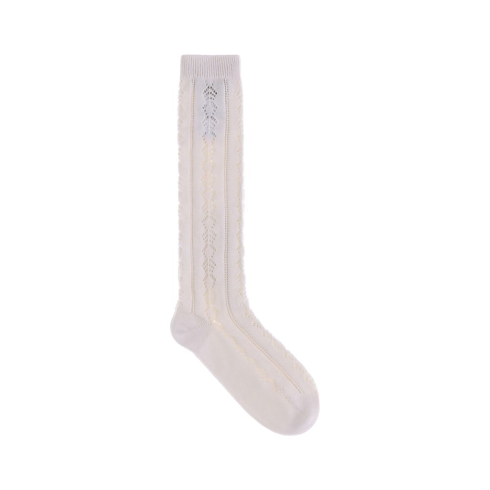 Chaussettes en crochet de coton
