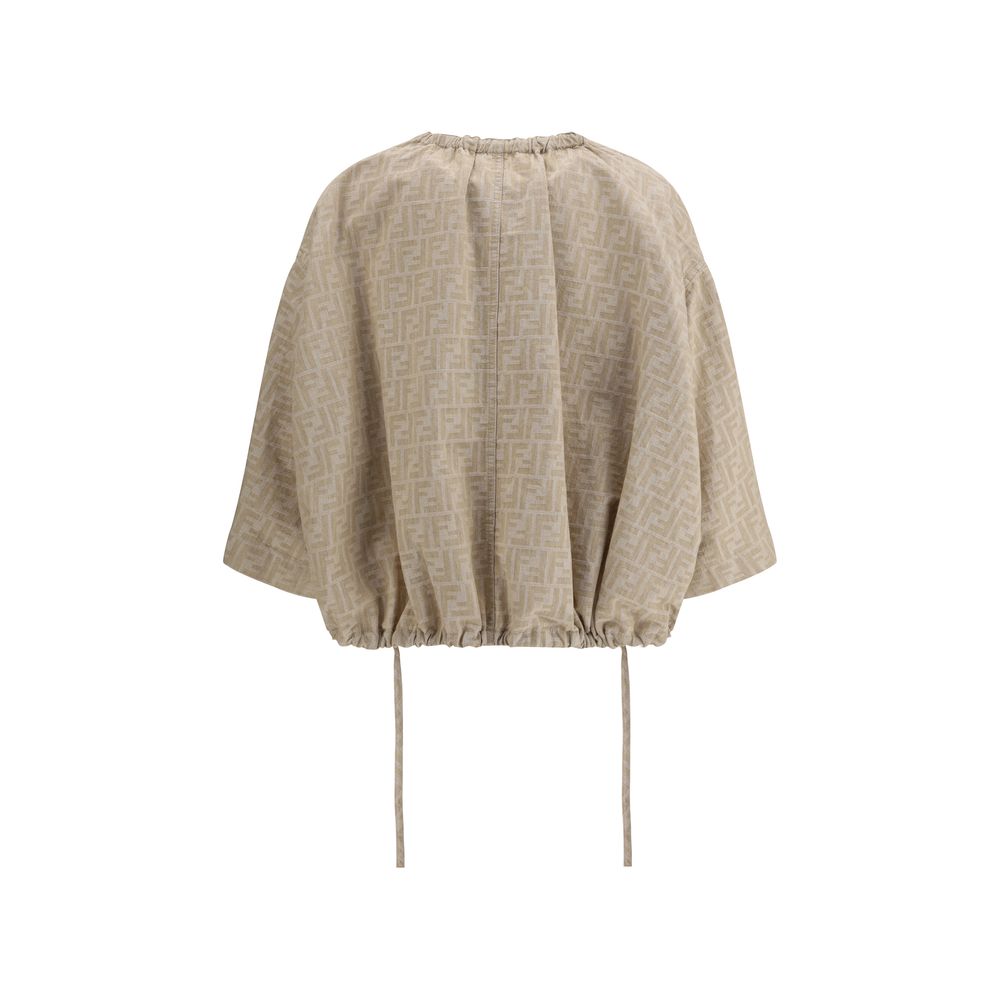 Veste en chambray taille oversize