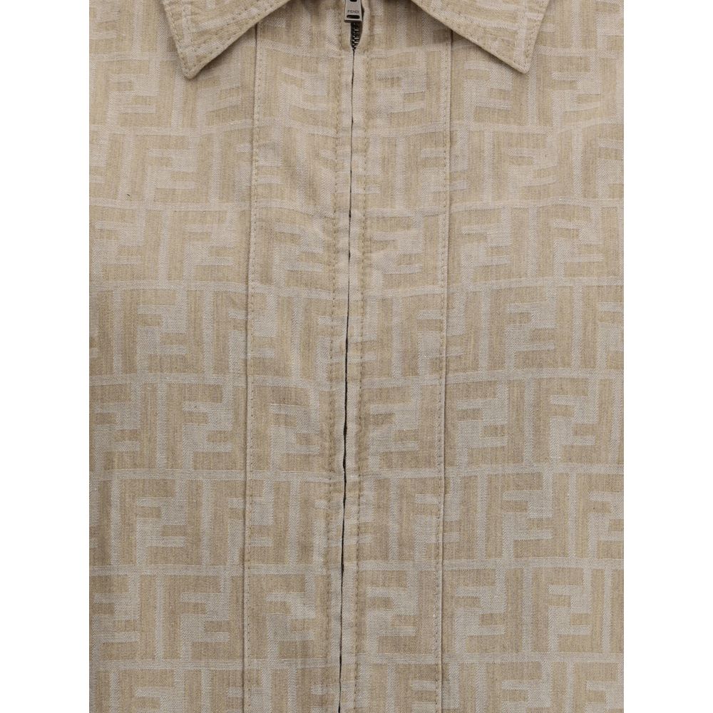 Veste courte en chambray