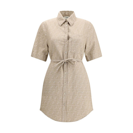 Fendi Chambray-Kleid