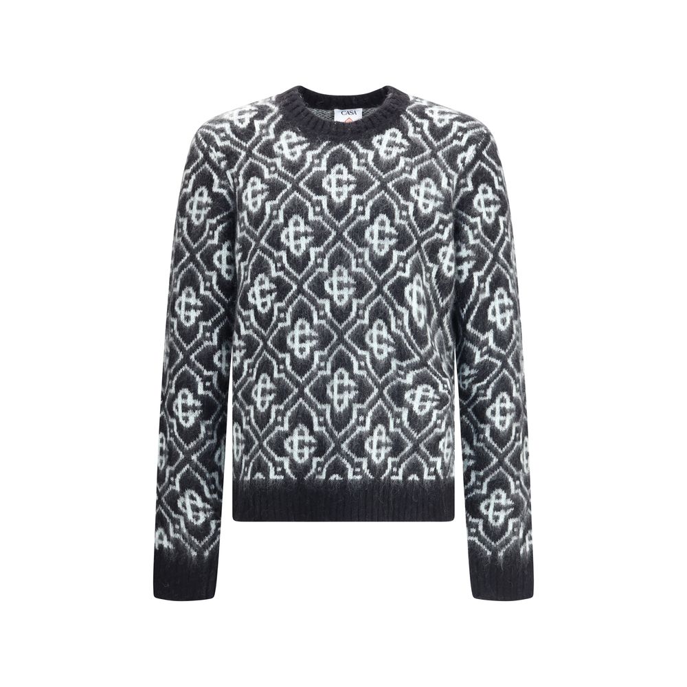 Casablanca Rundhalspullover mit Monogramm