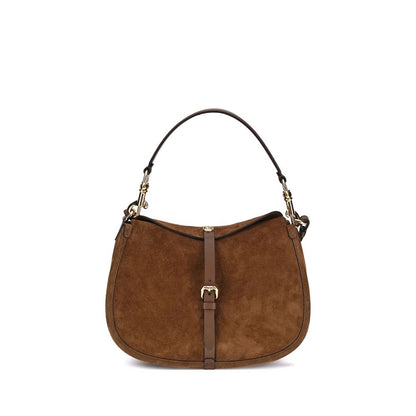 Etro Schultertasche aus Wildleder mit Pony-Print