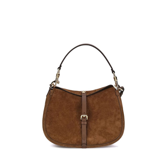Etro Schultertasche aus Wildleder mit Pony-Print