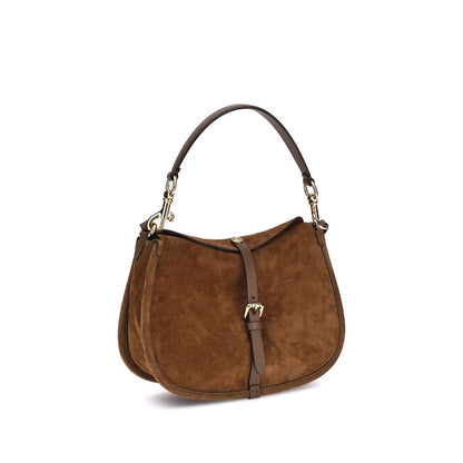 Etro Schultertasche aus Wildleder mit Pony-Print