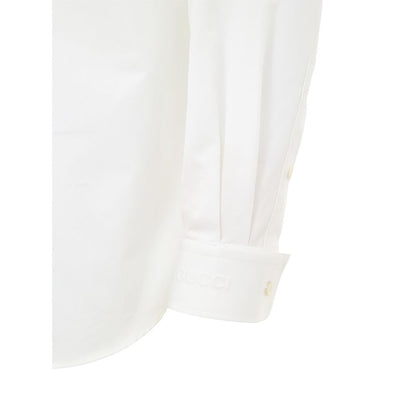Weißes Baumwollhemd von Gucci