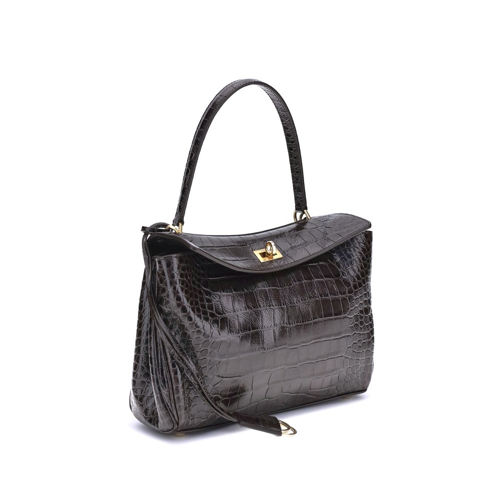 Sac à bandoulière Rodeo en cuir imprimé crocodile