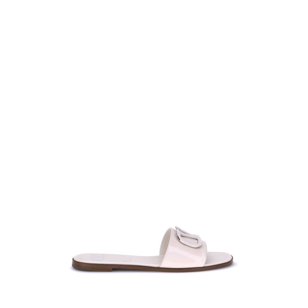 Valentino Garavani VLogo Slide-Sandalen aus Lackleder