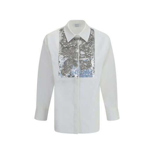 Alexander McQueen Hemd mit Kristallstickerei
