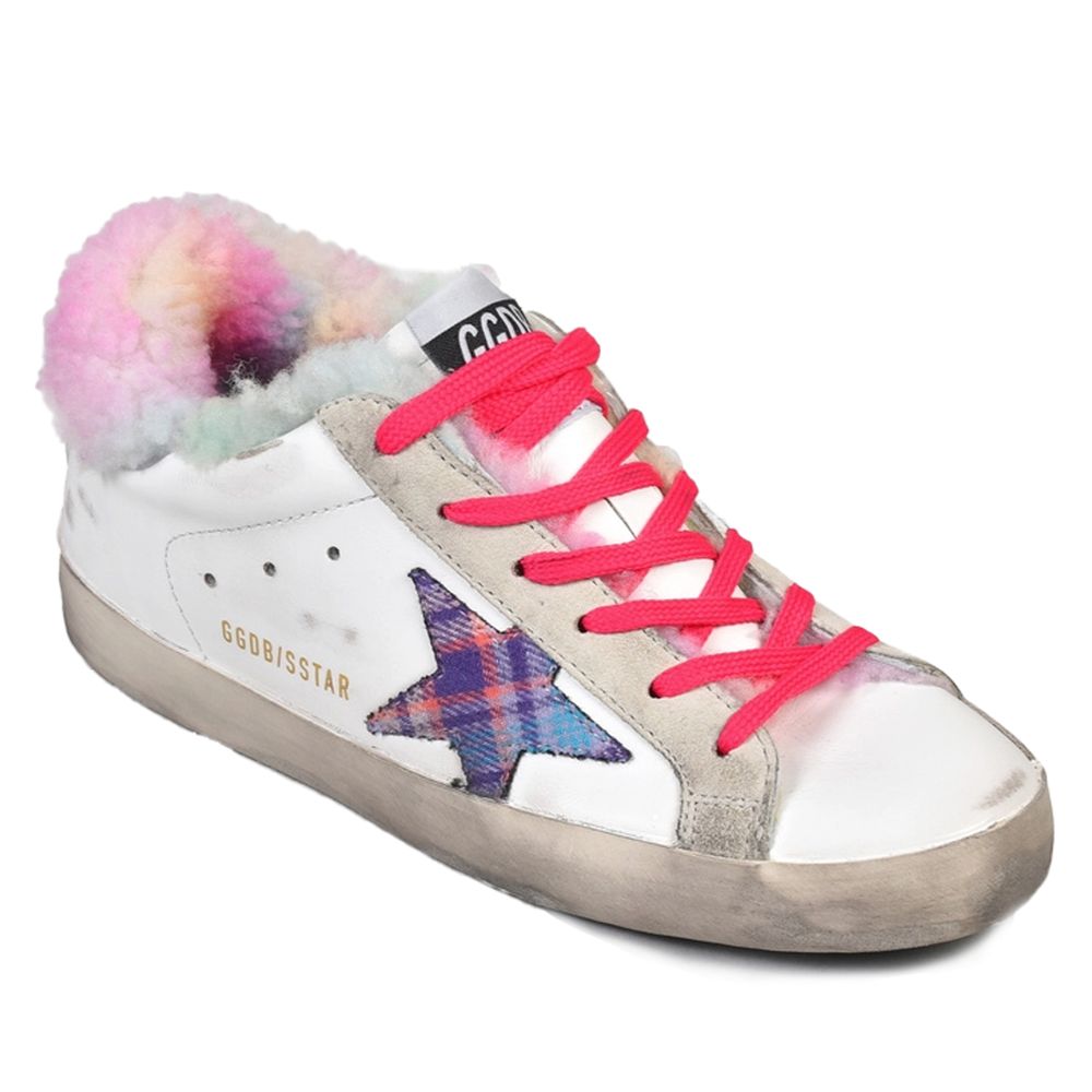 Golden Goose – Weiße Ledersneaker