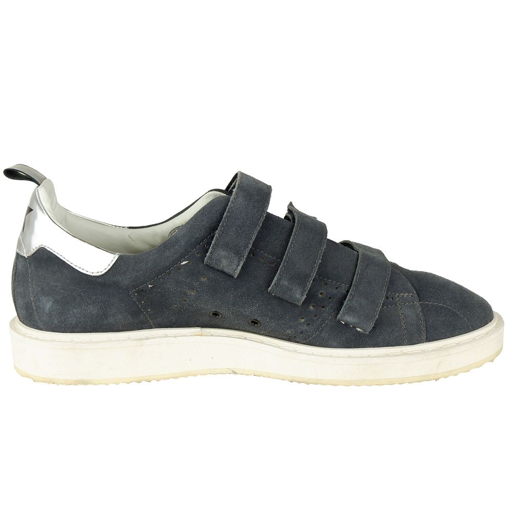 Golden Goose Grauer Sneaker aus Kalbsleder
