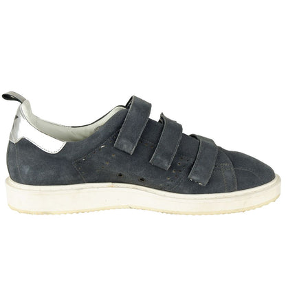 Golden Goose Grauer Sneaker aus Kalbsleder