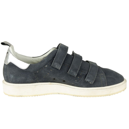 Golden Goose Grauer Sneaker aus Kalbsleder