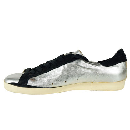 Golden Goose Grauer Sneaker aus Kalbsleder