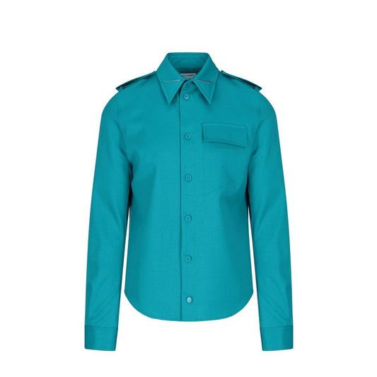 Bottega Veneta Grain De Poudre Wollhemd