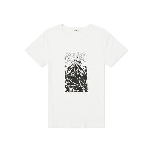 Bedrucktes Baumwoll-T-Shirt von Celine