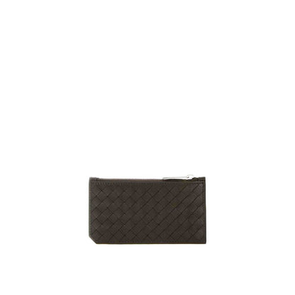 Bottega Veneta Kartenetui aus Intrecciato-Leder
