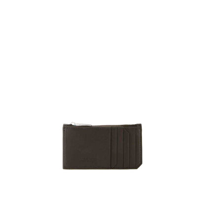 Bottega Veneta Kartenetui aus Intrecciato-Leder