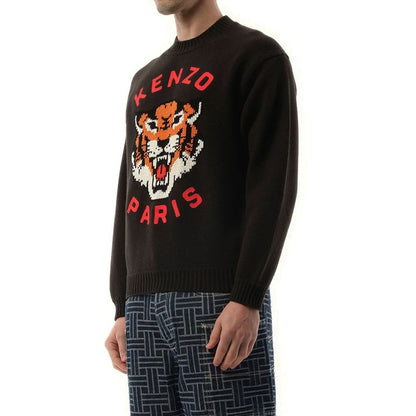 Pull Kenzo en maille Lucky Tiger