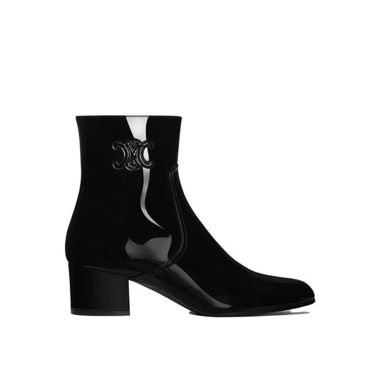 Celine Triomphe Lederstiefel mit Reißverschluss