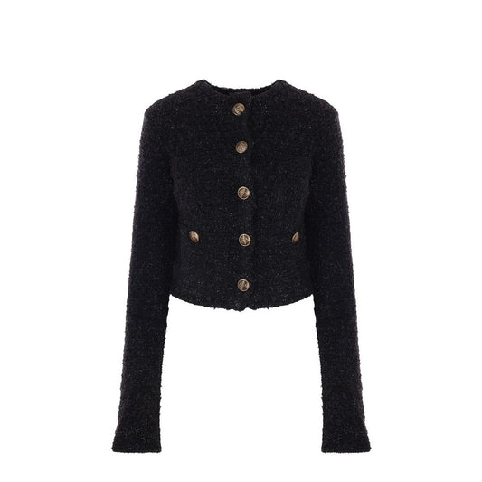 Balenciaga Crop Bouclé-Cardigan
